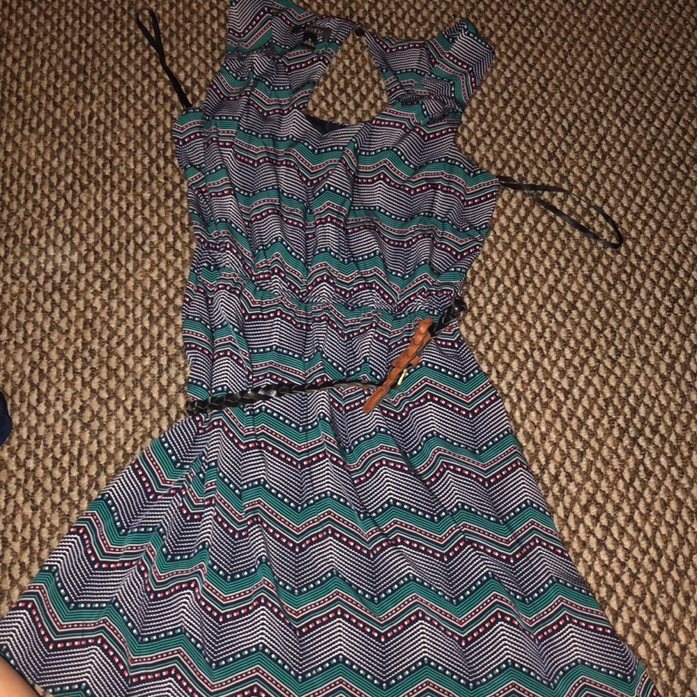 A. Byer medium dress with brown belt. SO CUTE!
